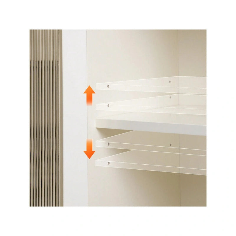 Sunvivi Extendable Corner Vanity 2 Door Makeup Table Without Mirror