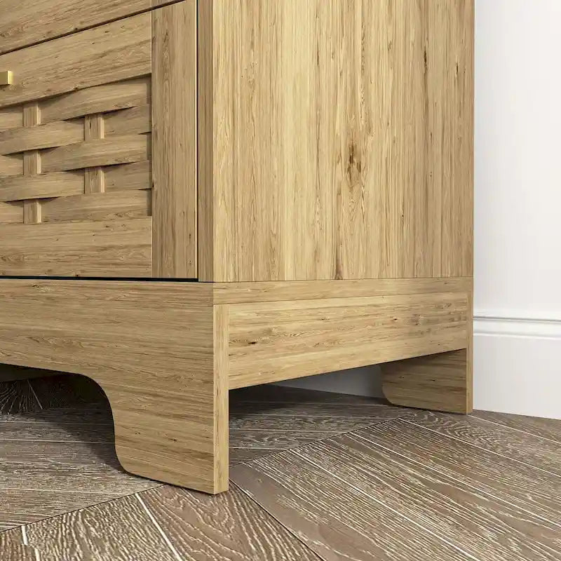 Versatile Farmhouse Storage Dresser Chest of Drawers for Bedroom