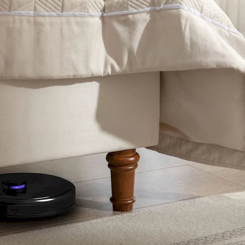 CUSchoice 54  High Headboard Upholstered Queen/King Bed (No Box Spring Needed)