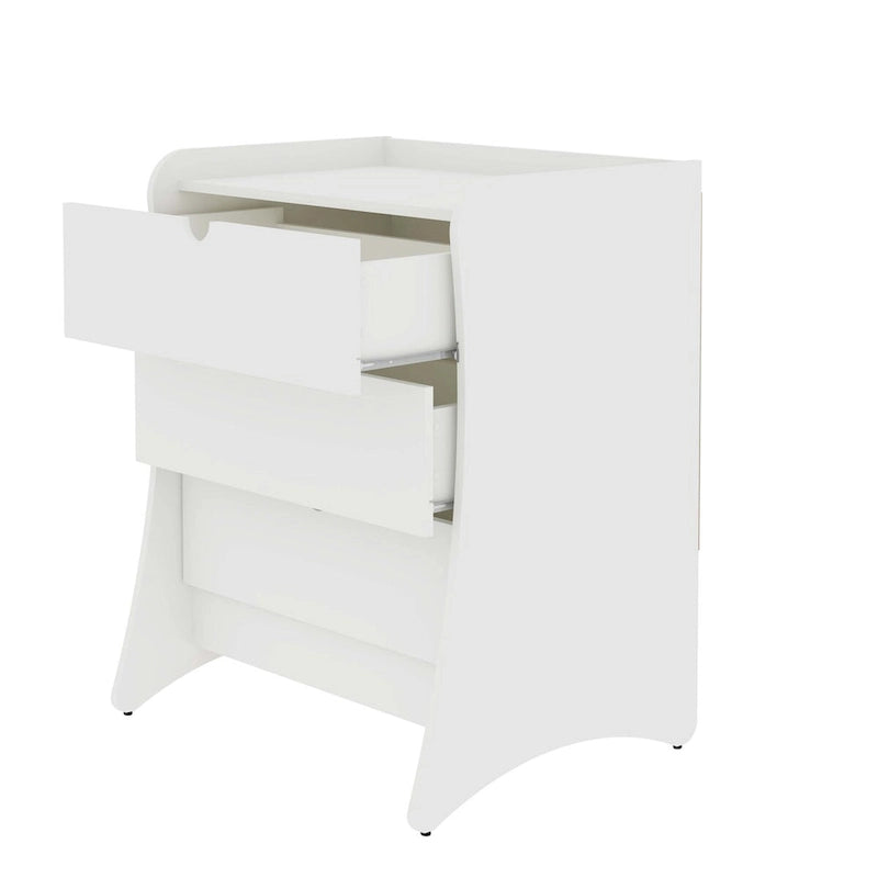 Manhattan Comfort Coney 3-Piece Mid-Century Modern Dresser and Nightstand Set