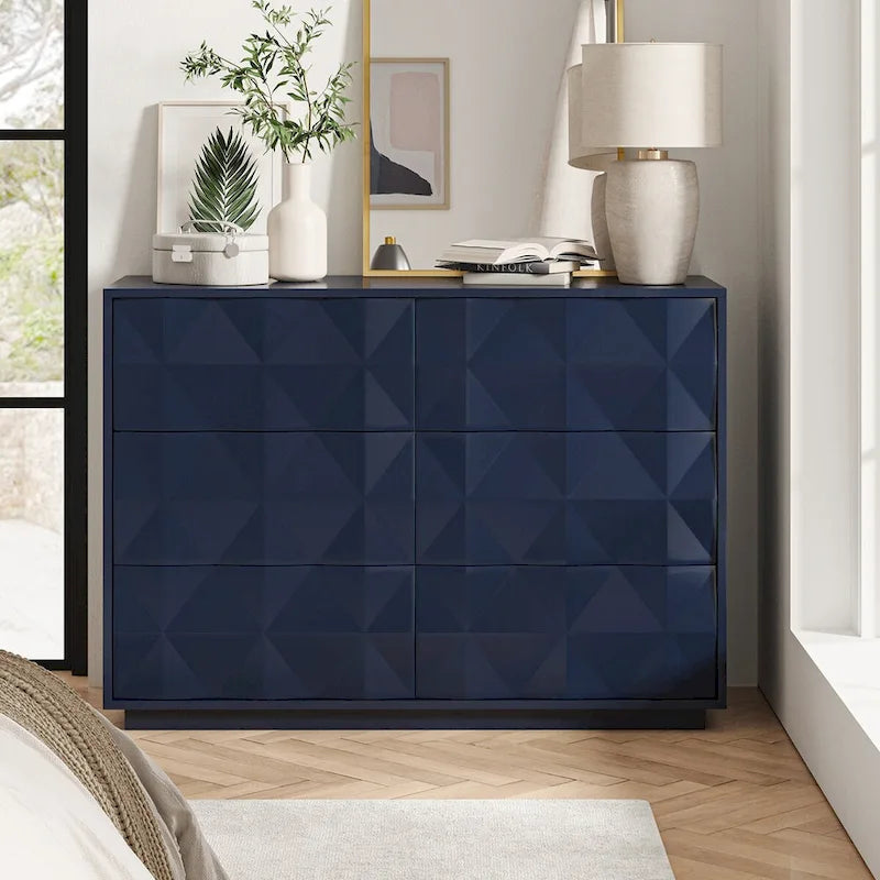 Linus Modern 6-Drawer Dresser by HULALA HOME