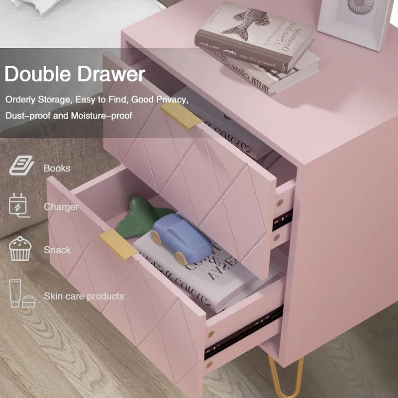 6 Drawer Dresser and Night Stand Sets for Bedroom Set of 2 & 6 Drawer Dresser Combo