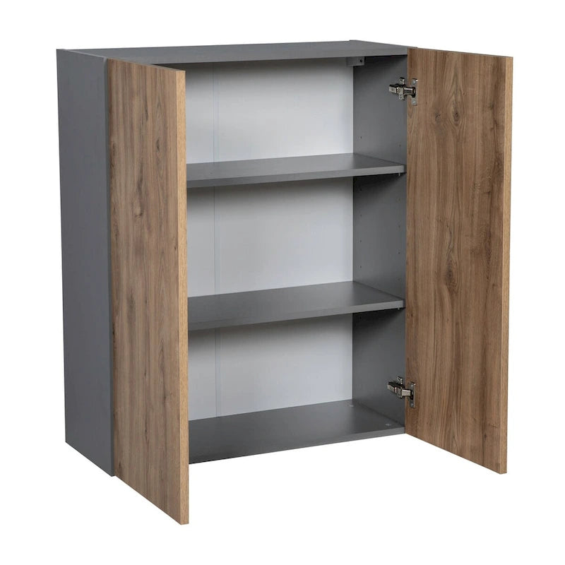 36  x 36  Wall Cabinet-Double Door-Grey - 36 x 36 x 12