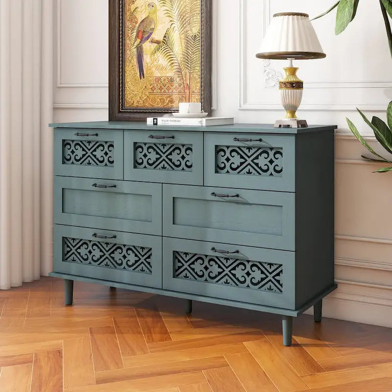 7 Drawer Cabinet American Furniture Suitable for Bedroom - N/A
