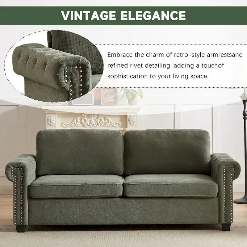 83.8  Convertible 2-in-1 Pullout Polyester Sleeper Sofa Bed