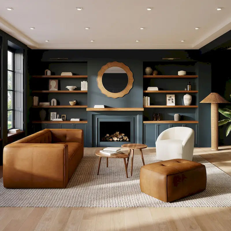 Poly & Bark Capa 92  Sofa - Full Grain Genuine Italian Leather