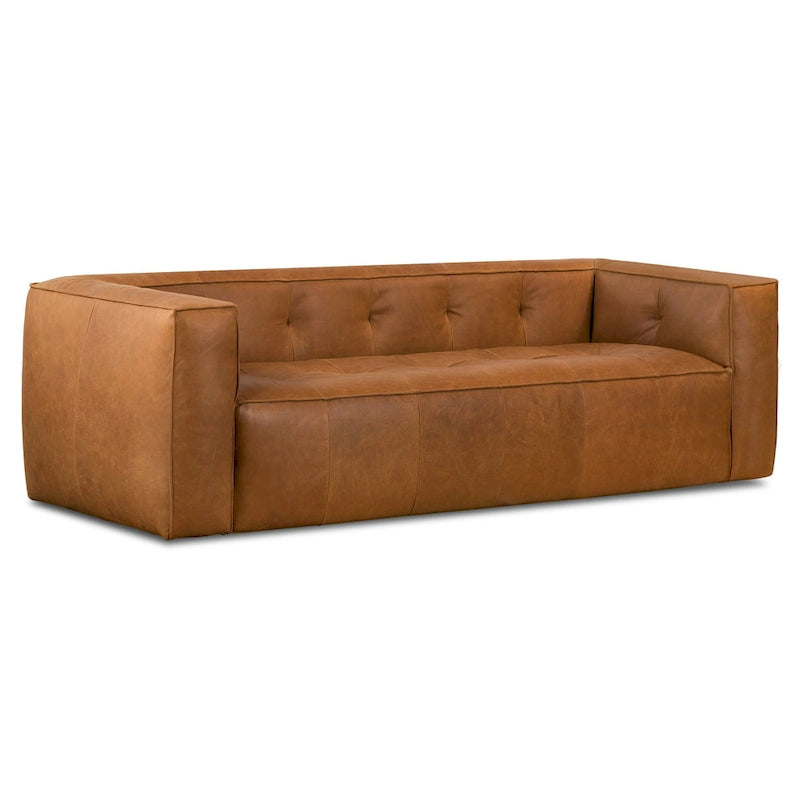 Poly & Bark Capa 92  Sofa - Full Grain Genuine Italian Leather