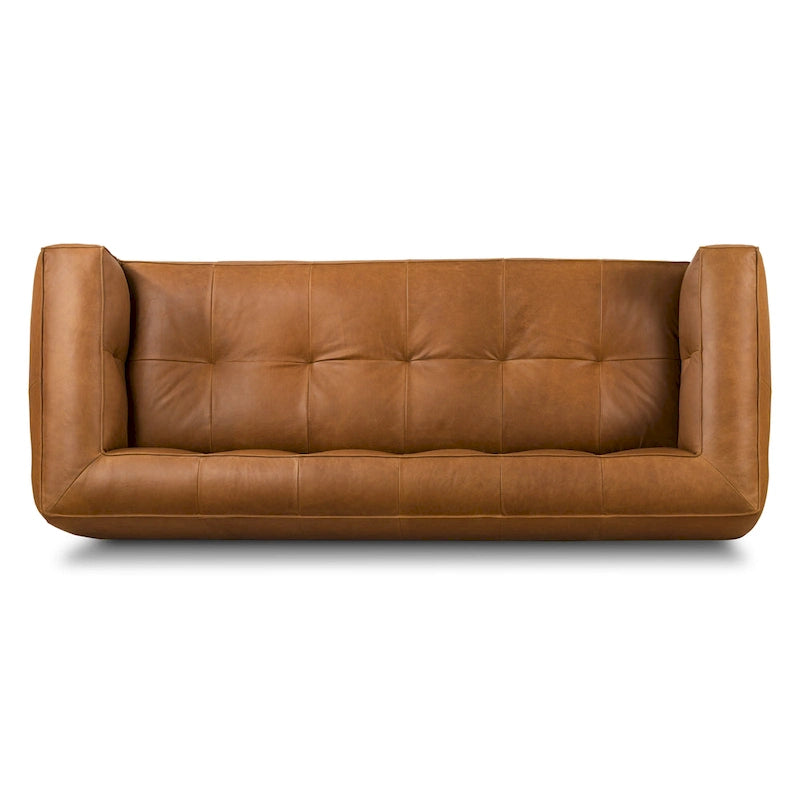 Poly & Bark Capa 92  Sofa - Full Grain Genuine Italian Leather