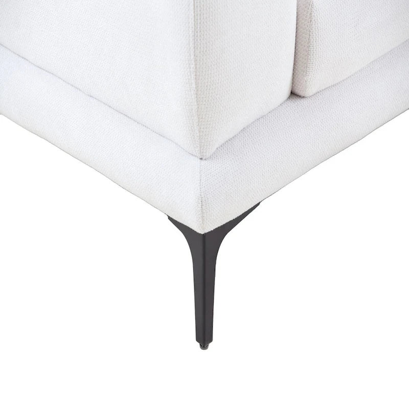 108.3in Upholstered Blue White 4-Seater Modern Fabric Sofa Couch