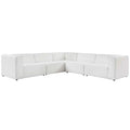 Mingle Vegan Leather 5-Piece Sectional Sofa