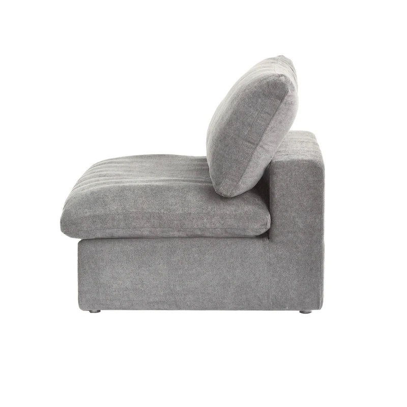 U Shape Couches for Living Room, 6-Seats Modular Convertible Sectional Sofa Couch