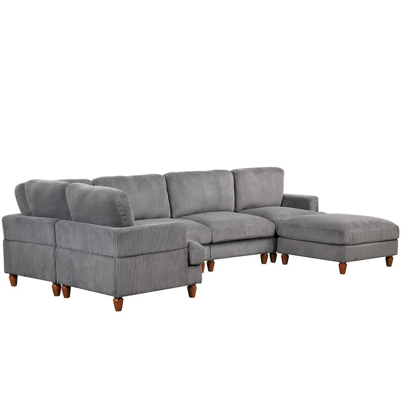 Modular Sectional Sofa with Ottoman L Shaped Corner Sectional