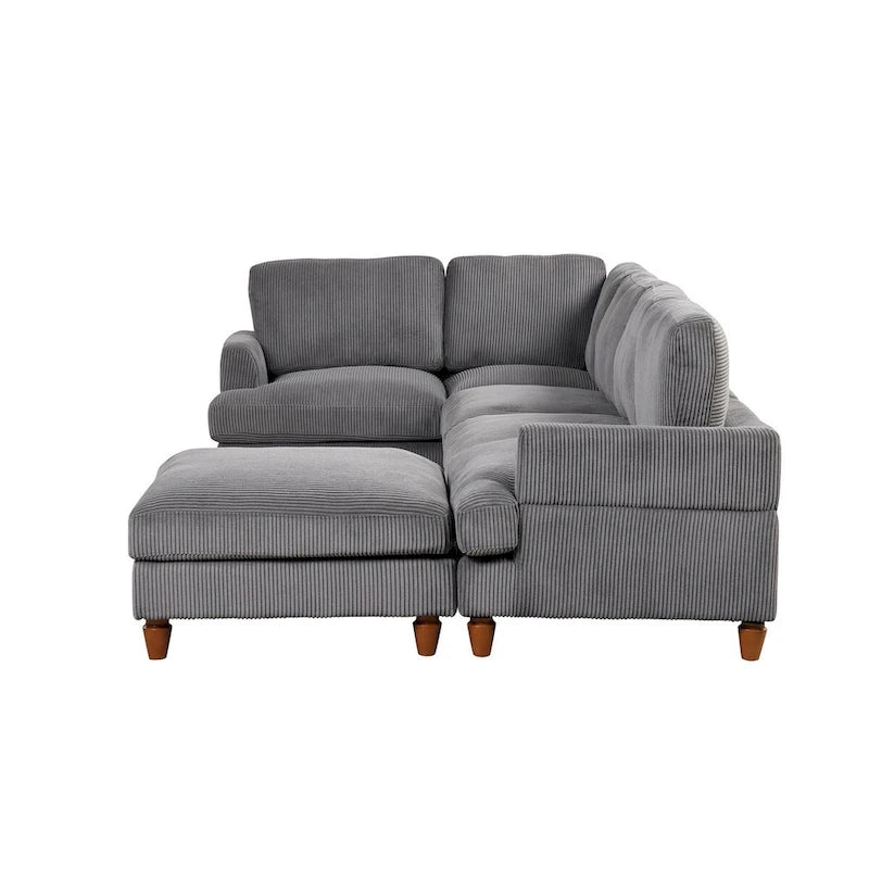 Modular Sectional Sofa with Ottoman L Shaped Corner Sectional