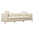 Dora 103  Upholstered Sofa, Beige