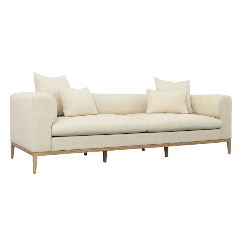 Dora 103  Upholstered Sofa, Beige