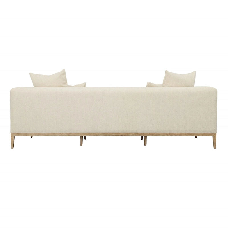 Dora 103  Upholstered Sofa, Beige
