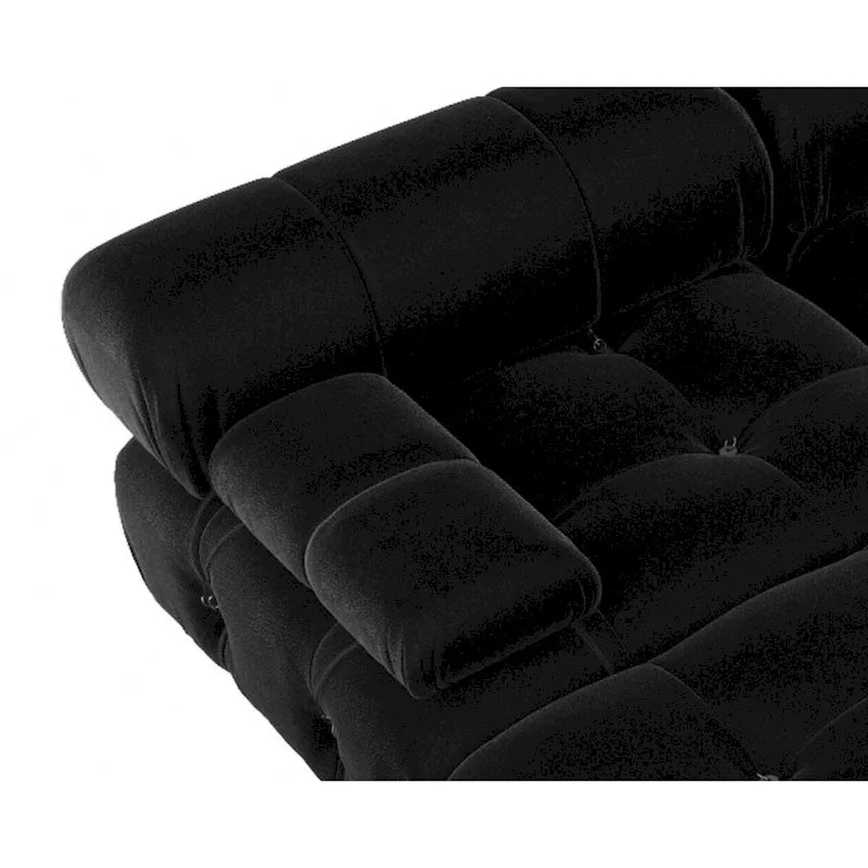 138  Convertible Modular Sectional Sofa, U-Shaped Minimalist Velvet Sofas Couches