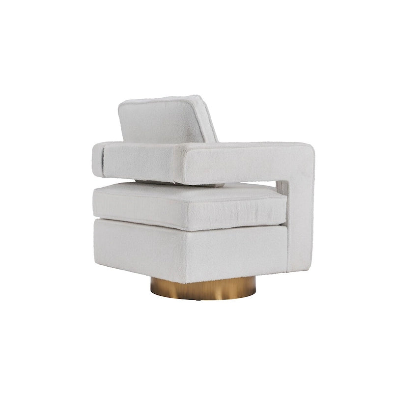 360 Degree Swivel Club Modern Accent Single Sofa Chair