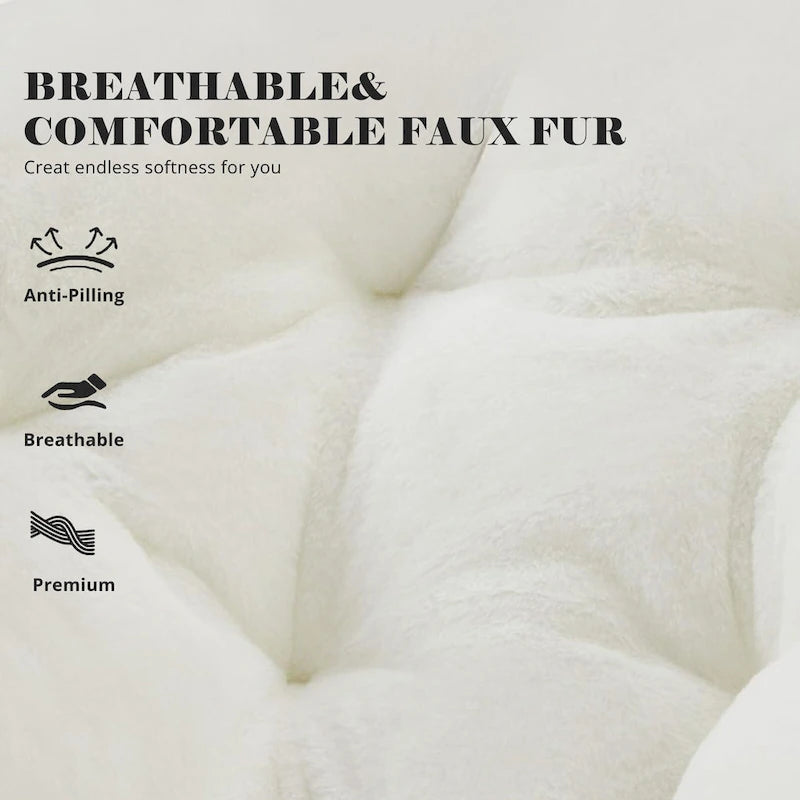 Comfy Linen Button Tufted Upholstered Accent Chair, Reading Armchair Sofa for Living Room, Bedroom