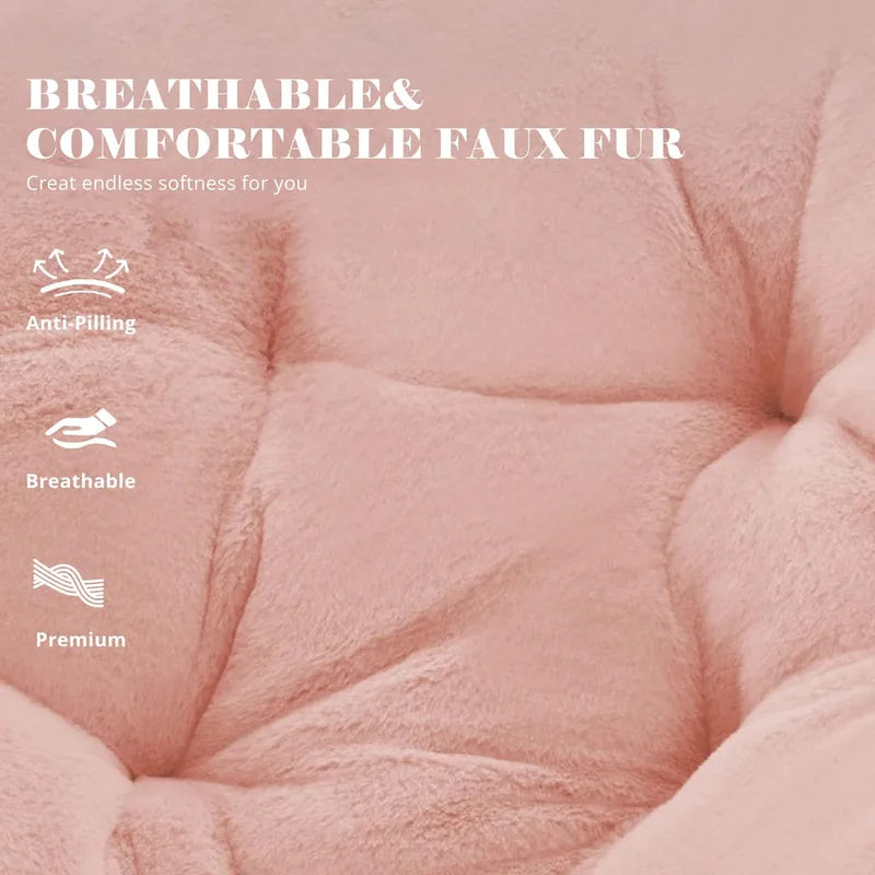 Comfy Linen Button Tufted Upholstered Accent Chair, Reading Armchair Sofa for Living Room, Bedroom