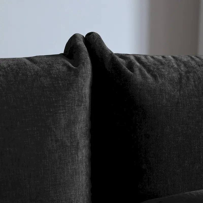 Modern Comfy 3 Seater Couch, Chenille Sectional Sofa 3 Seats Modular Couches with Thick Cushion