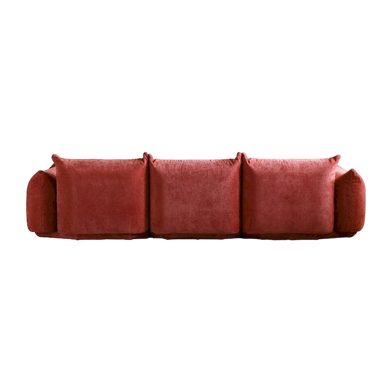 Modern Comfy 3 Seater Couch, Chenille Sectional Sofa 3 Seats Modular Couches with Thick Cushion