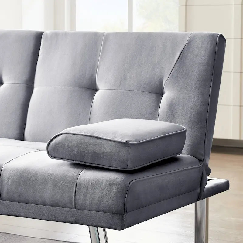 3 Seat Sofa with Rubber wood Legs and Nails finish