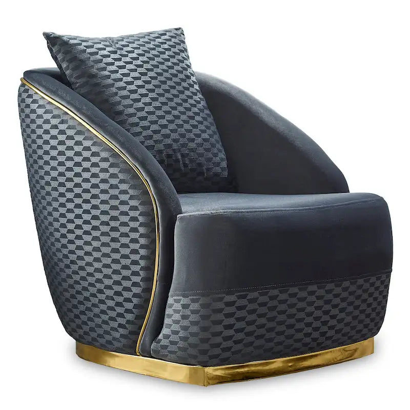 Elise 3-piece Living room Set Pillow Back