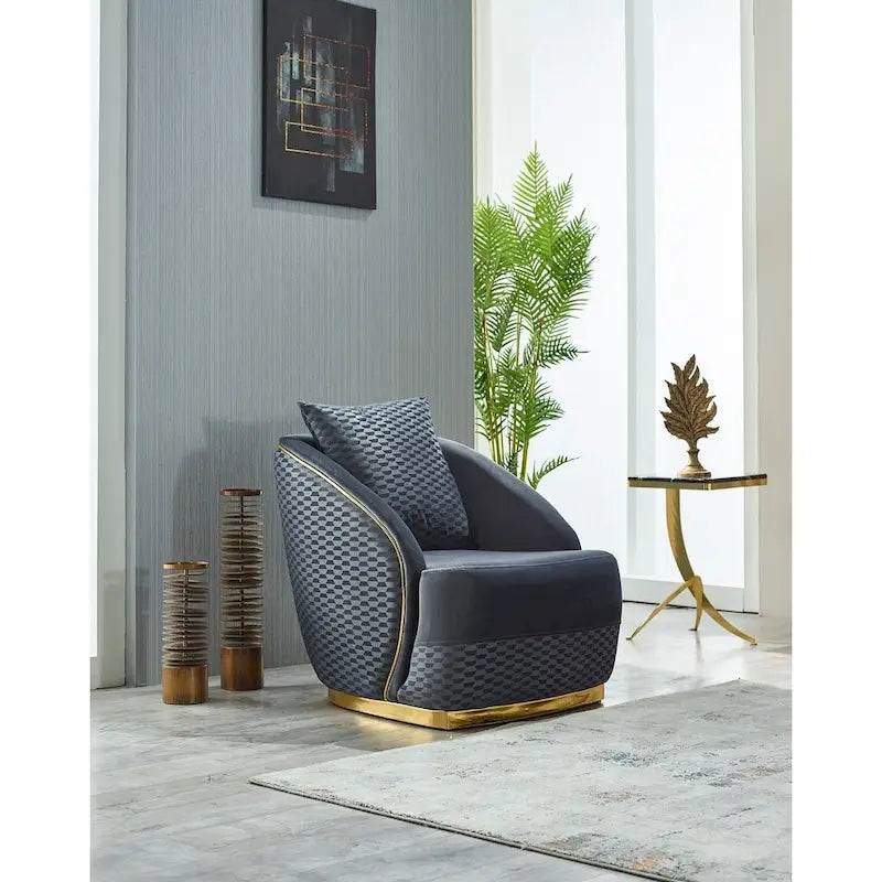 Elise 3-piece Living room Set Pillow Back