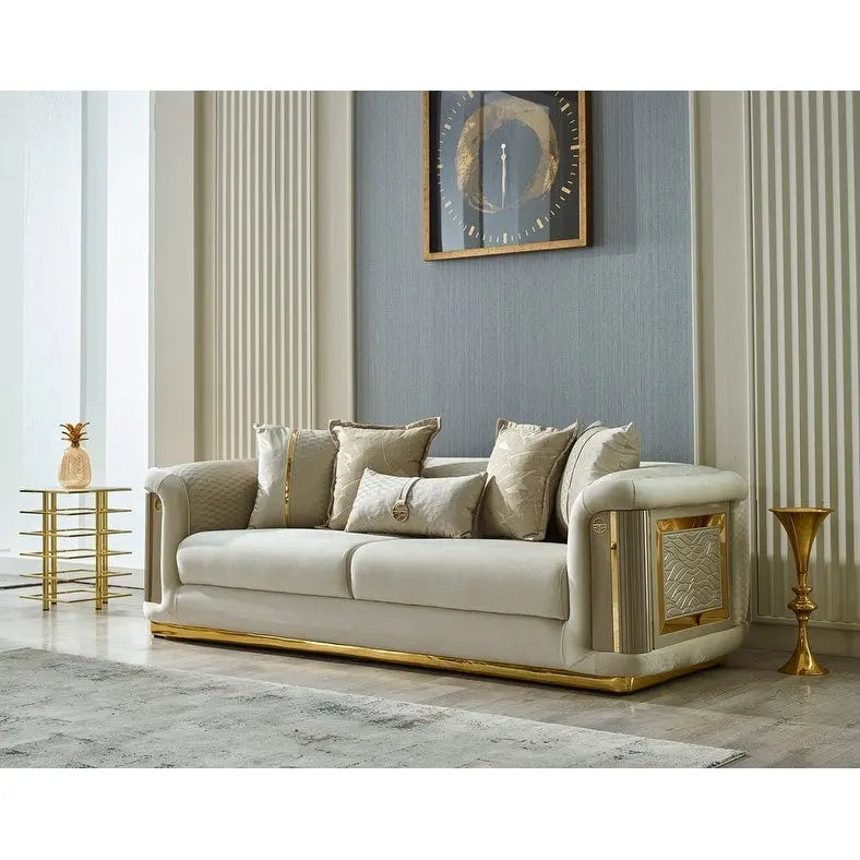 Elise 3-piece Living room Set Pillow Back