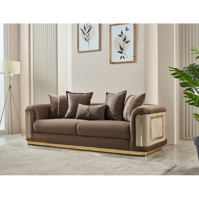 Elise 3-piece Living room Set Pillow Back