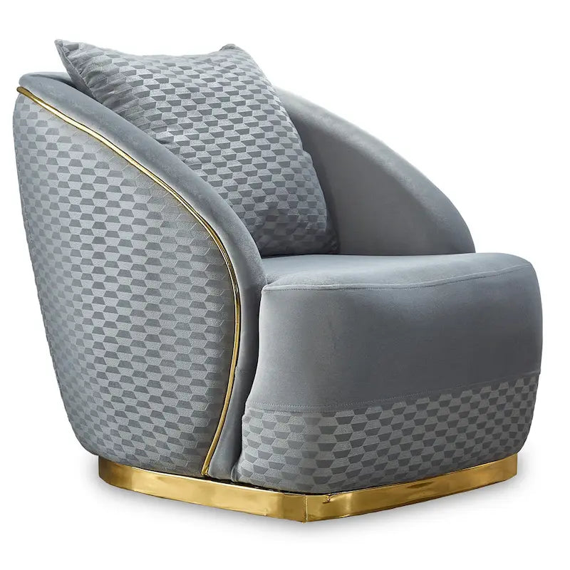 Elise 3-piece Living room Set Pillow Back