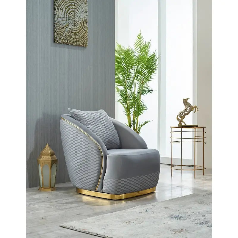 Elise 3-piece Living room Set Pillow Back