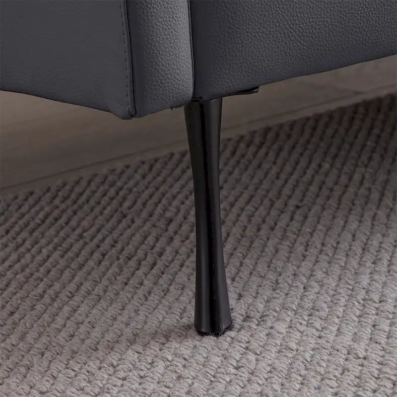 Sectional leather L-Shaped Sofa Couch with Reversible Chaise Lounge