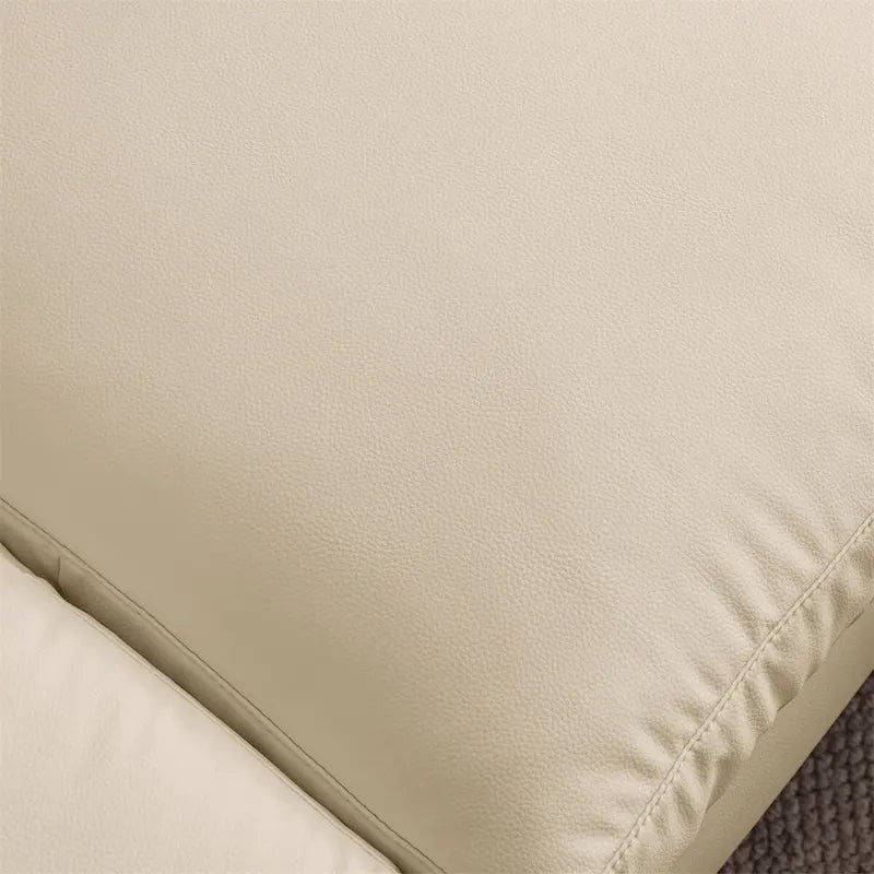 Sectional leather L-Shaped Sofa Couch with Reversible Chaise Lounge