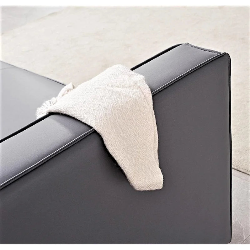 Modern Velvet Track Arm Living Room Sofa