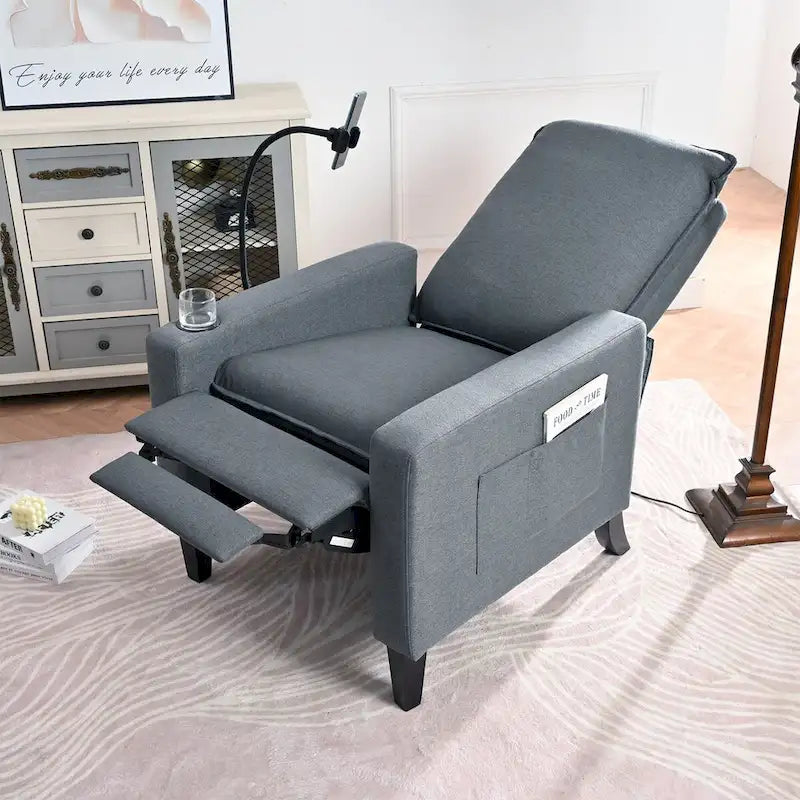 Recliner Chairs for Adults,Adjustable Recliner Sofa with Mobile Phone Holder & Cup Holder