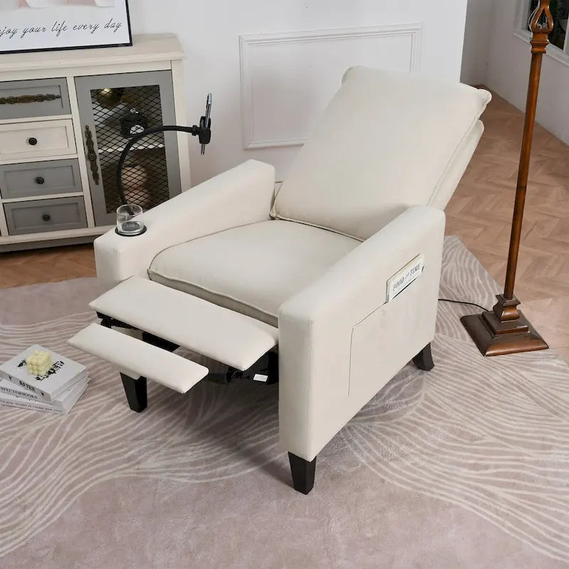 Recliner Chairs for Adults,Adjustable Recliner Sofa with Mobile Phone Holder & Cup Holder