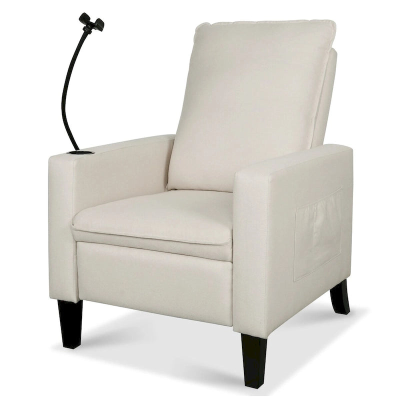 Recliner Chairs for Adults,Adjustable Recliner Sofa with Mobile Phone Holder & Cup Holder