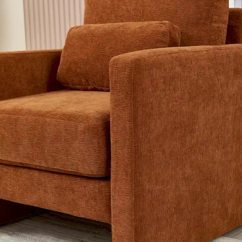 Modern Chenille Accent Chair Armchair for Living Room