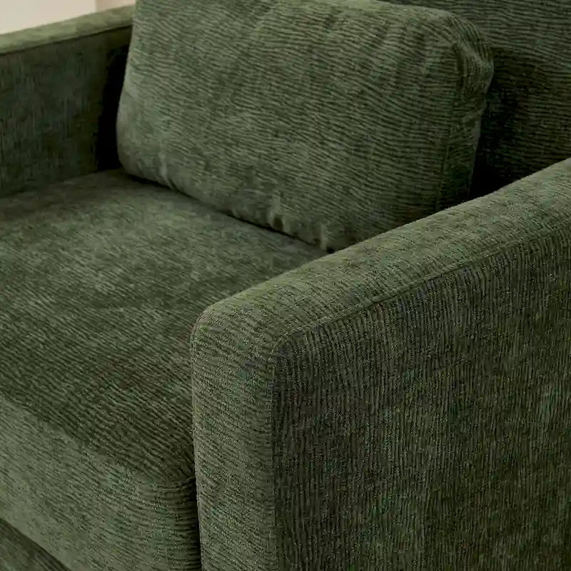 Modern Chenille Accent Chair Armchair for Living Room