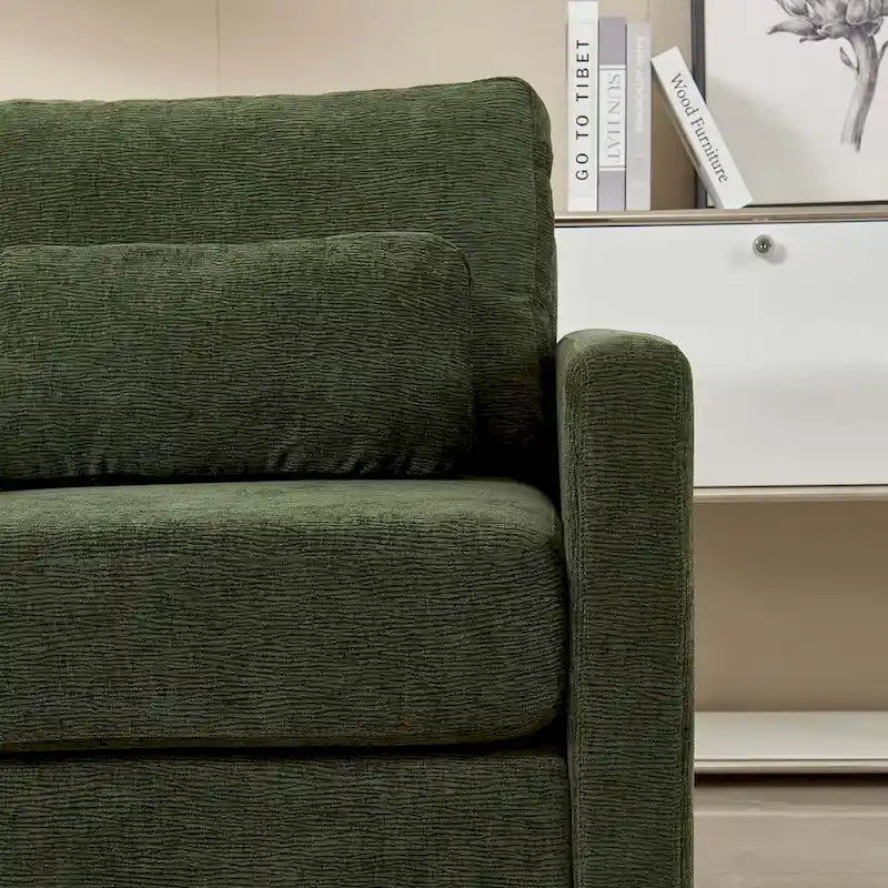 Modern Chenille Accent Chair Armchair for Living Room