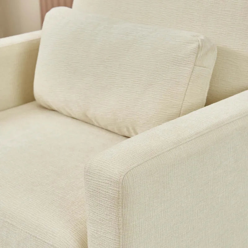 Modern Chenille Accent Chair Armchair for Living Room