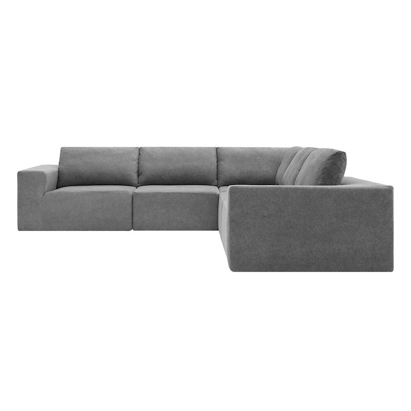 Modular L Shaped Sectional Sofa,Floor Couch Set,Upholstered Furniture