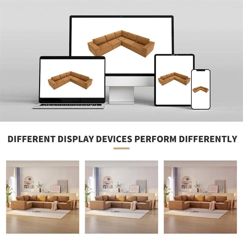 Modular L Shaped Sectional Sofa,Floor Couch Set,Upholstered Furniture