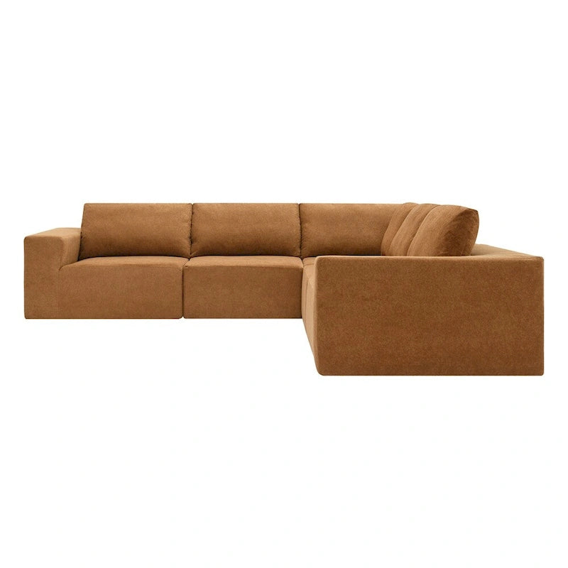 Modular L Shaped Sectional Sofa,Floor Couch Set,Upholstered Furniture