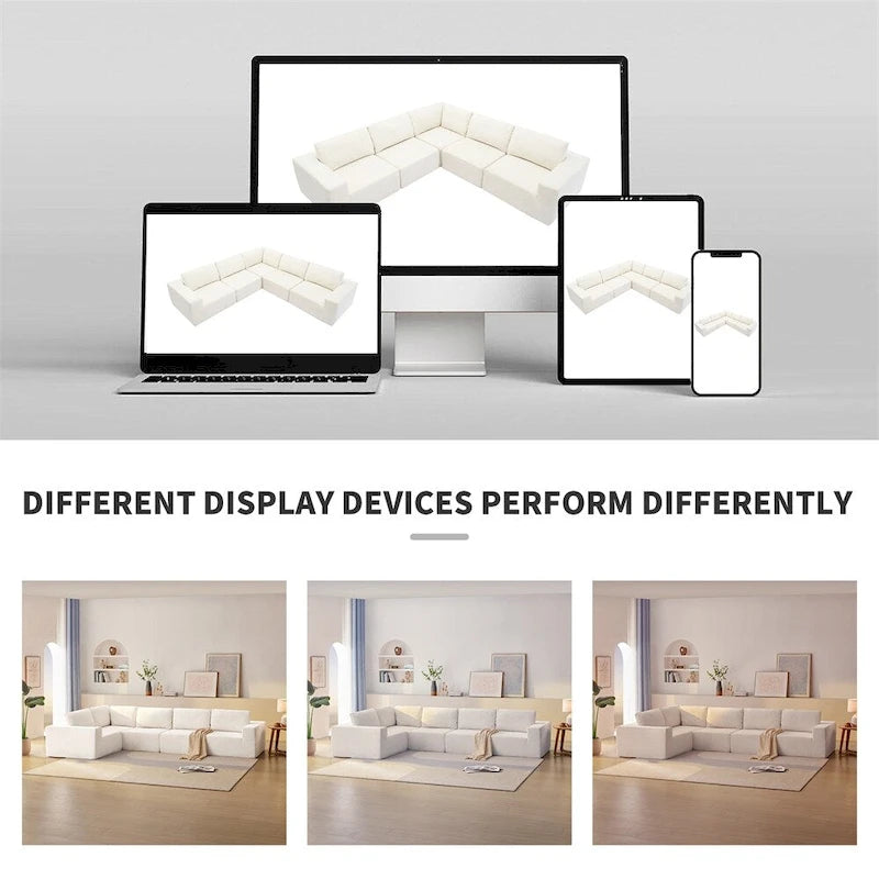 Modular L Shaped Sectional Sofa,Floor Couch Set,Upholstered Furniture