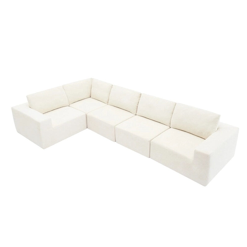 Modular L Shaped Sectional Sofa,Floor Couch Set,Upholstered Furniture