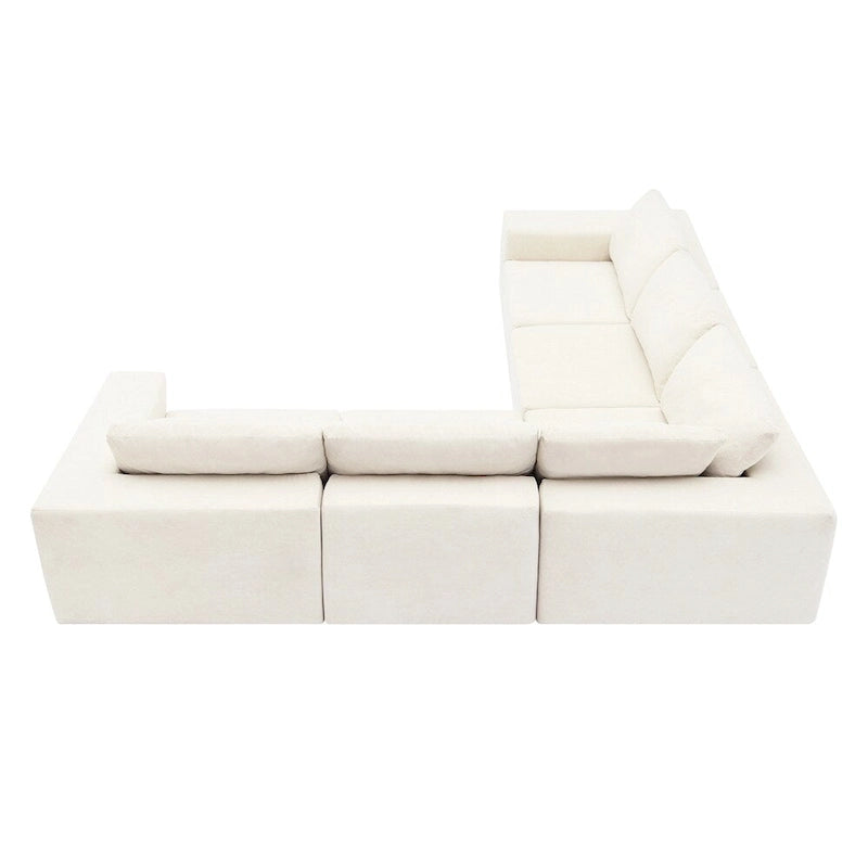 Modular L Shaped Sectional Sofa,Floor Couch Set,Upholstered Furniture