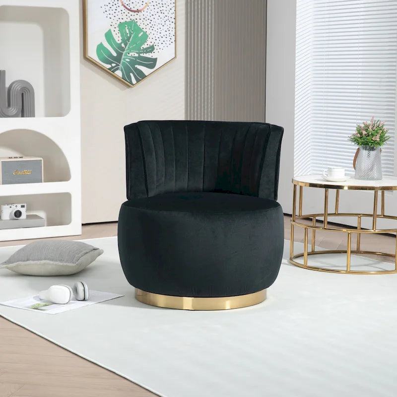 360 Degree Swivel Cuddle Barrel Accent Sofa Chairs